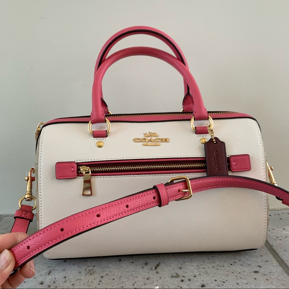 NWT Coach Rowan Satchel in Colorblock Signature 🎀 - Picture 5 of 13